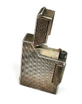 Antique Dunhill Broadboy half cap sterling silver lighter pat No 440072 . measures 1¾" tall and