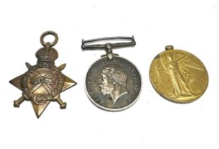 WW1 1914-15 Star Trio Named 12679 Pte B.Vine Dorset Regt