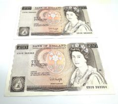 old £10 notes Kentfield consecutive numbers high grade notes