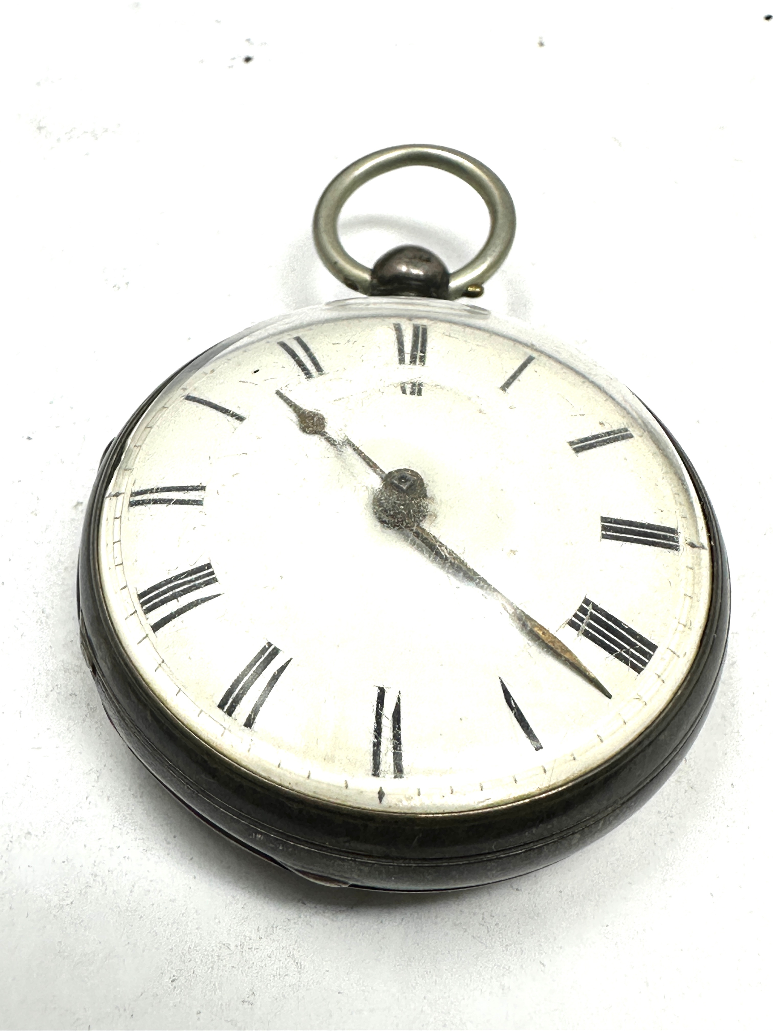 Antique silver open face fusee verge pocket watch ware & son London movement the watch is not