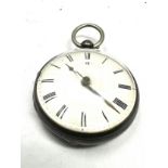 Antique silver open face fusee verge pocket watch ware & son London movement the watch is not