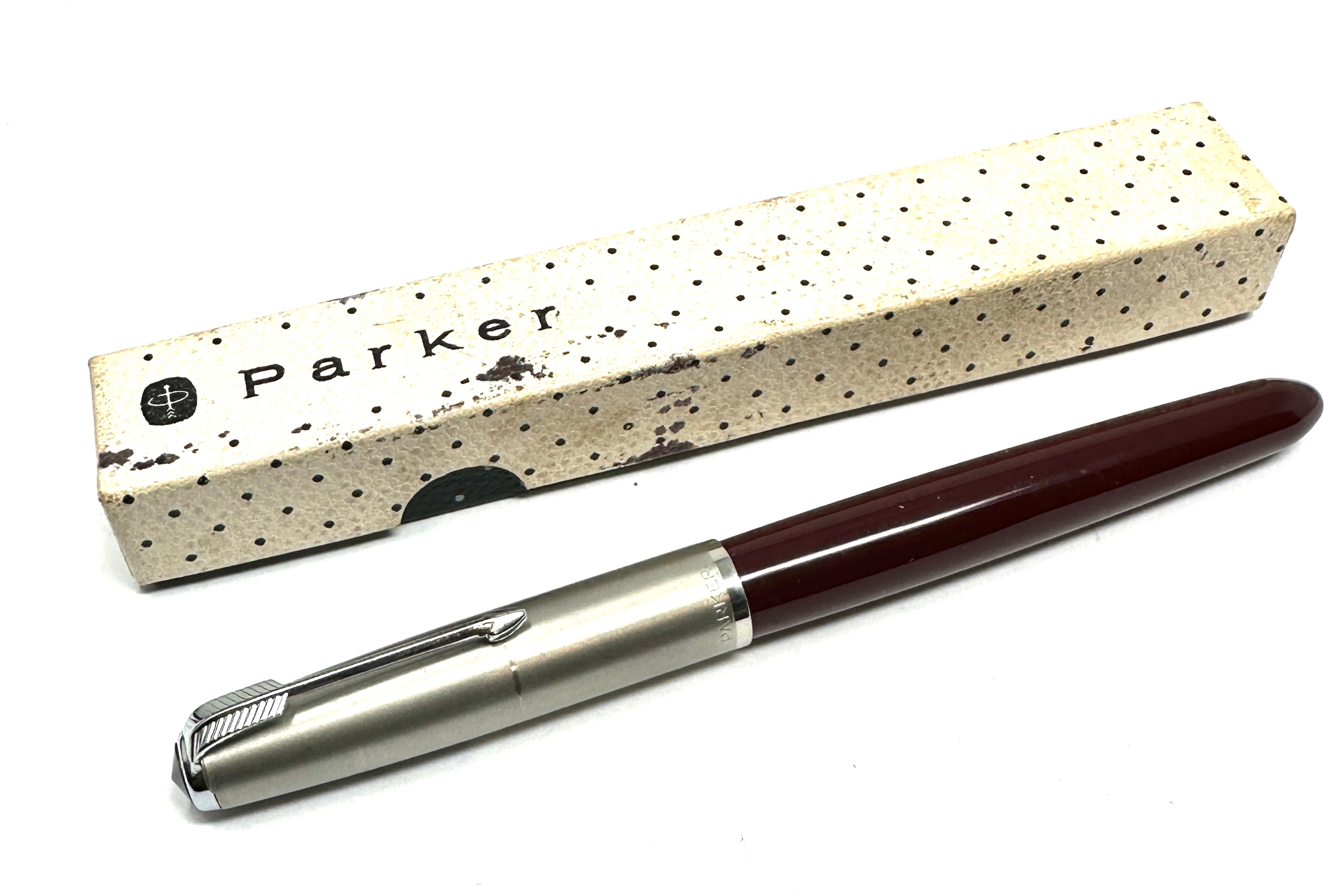 Boxed parker 51 fountain pen