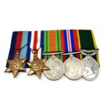 Mounted WW2 Territorial Medal Group inc. France and Germany Star named 7347786 pte watt r.a.m.c