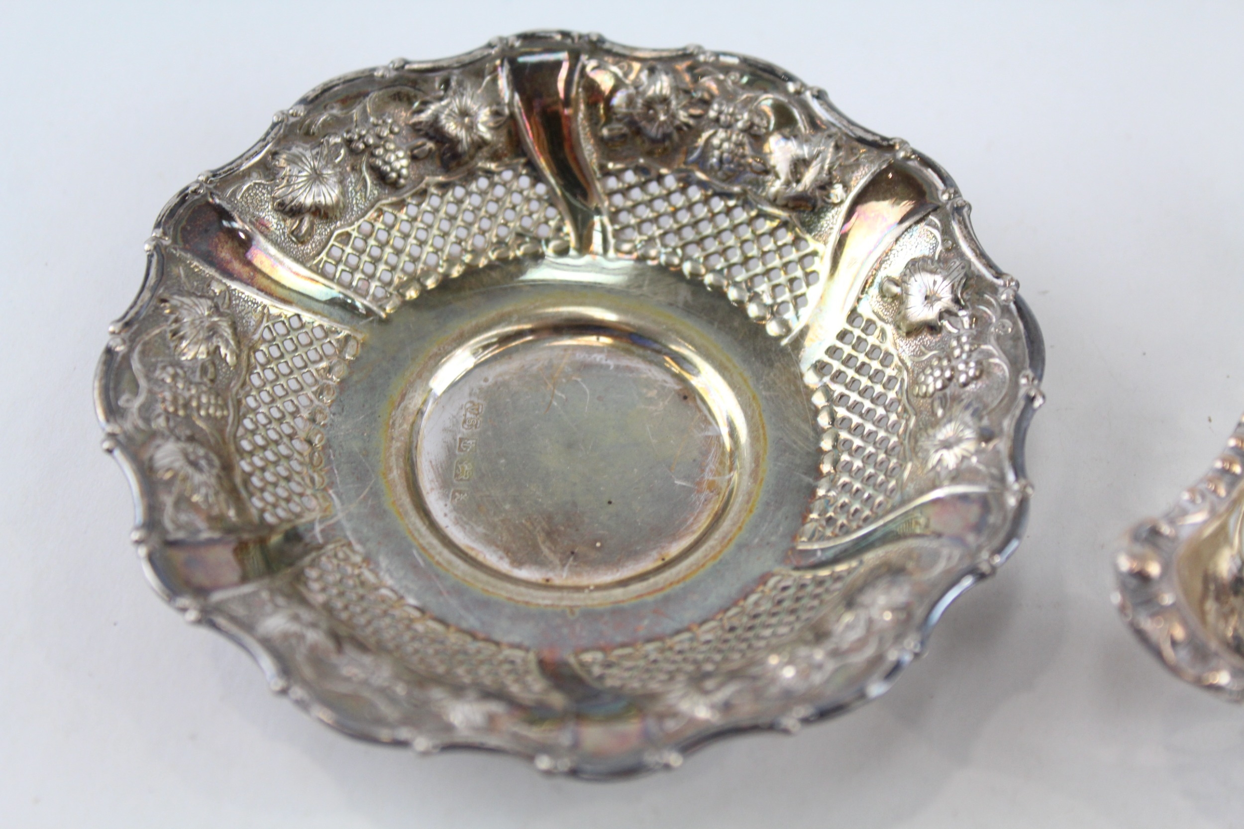 2 x .925 sterling pin / trinket dishes - Image 2 of 4