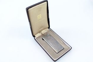 Vintage Givenchy Silver Plated Cigarette Lighter In Original Box