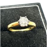 18ct gold diamond ring 0.33ct diamond weight 3.3g