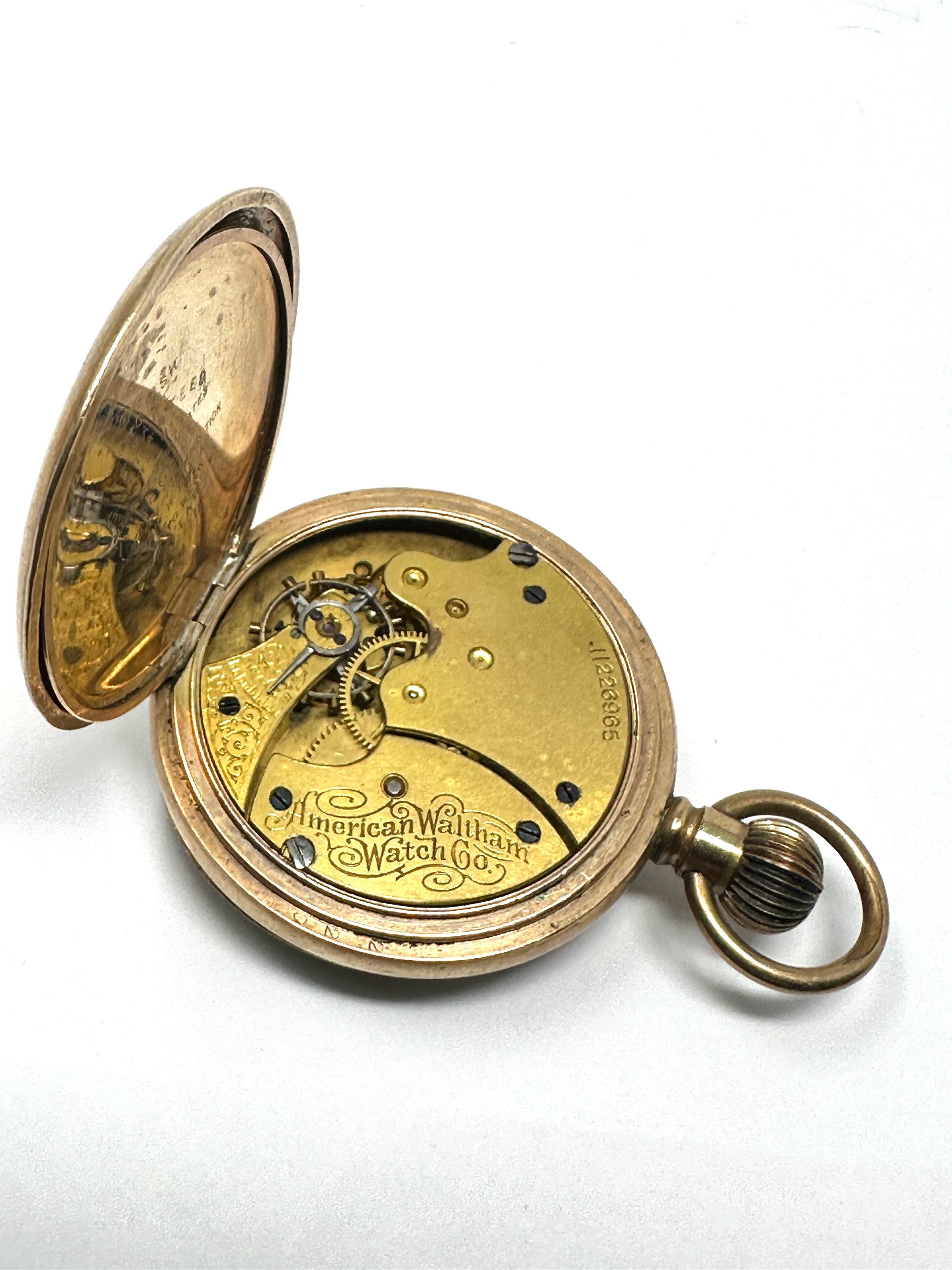 Vintage Small Size Rolled Gold Open Face Pocket Watch Hand-wind Working - Image 3 of 3