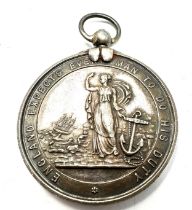 Victorian silver Royal Navy, HMS Arethusa, Training Ship, Silver Award Medal, presented to h.w.
