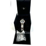 Boxed bulova ladies quartz wristwatch untested