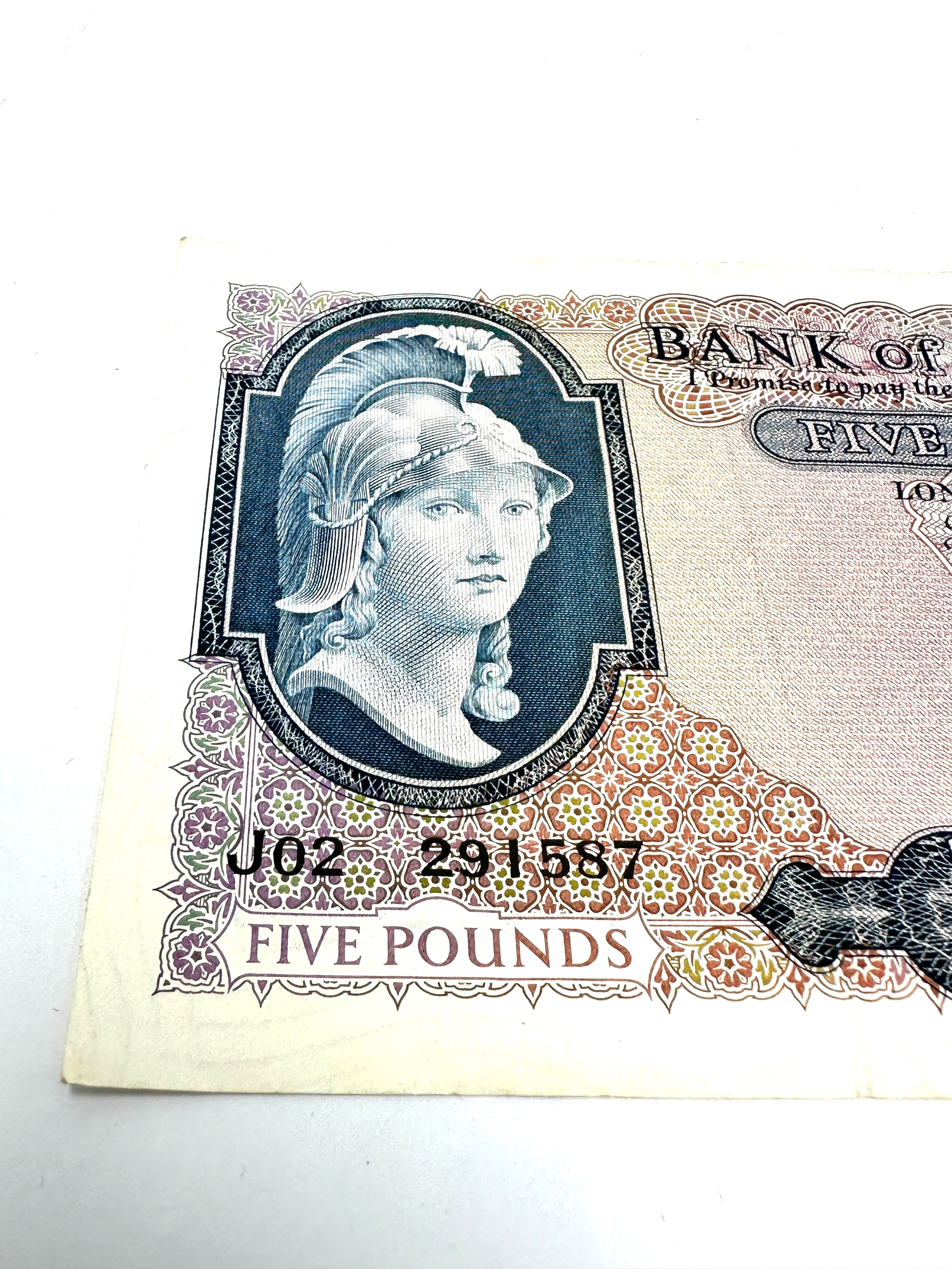 Bank of England L K O'BRIEN £5 Five Pounds Banknote good grade note - Image 2 of 4