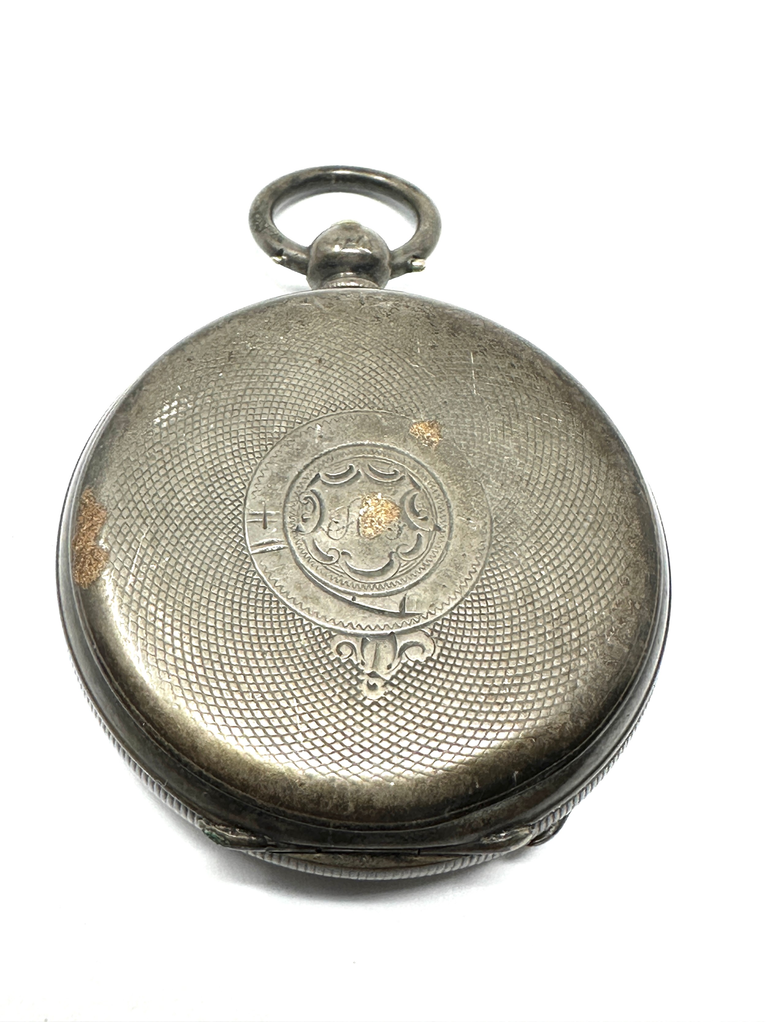 Vintage Gents Sterling Silver Pocket Watch Key-wind Working - Image 2 of 3