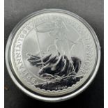 2002 Royal Mint Silver Proof Britannia £2 Two Pounds 1oz Coin Encapsulated