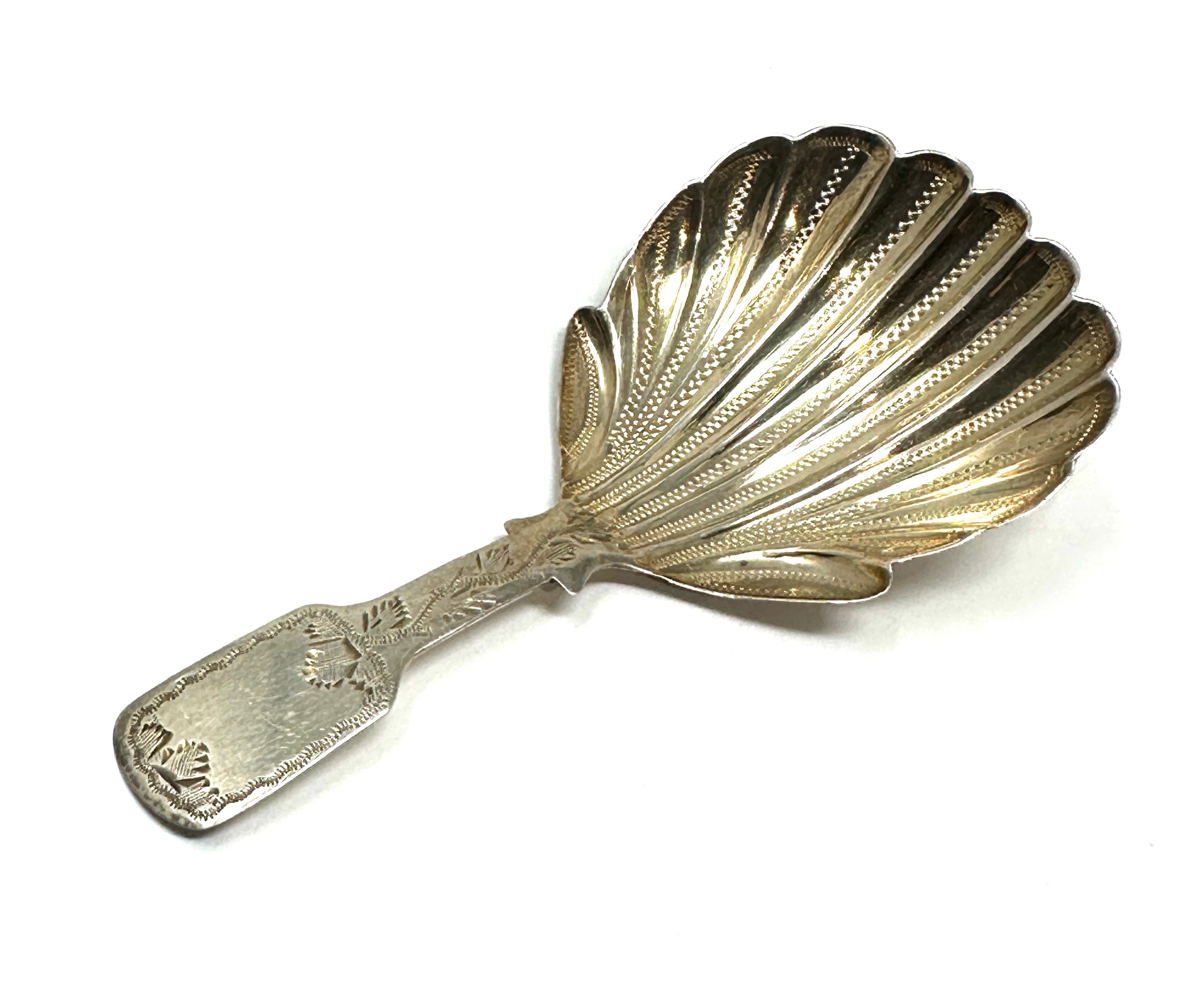 Fine antique silver tea caddy spoon - Image 2 of 4