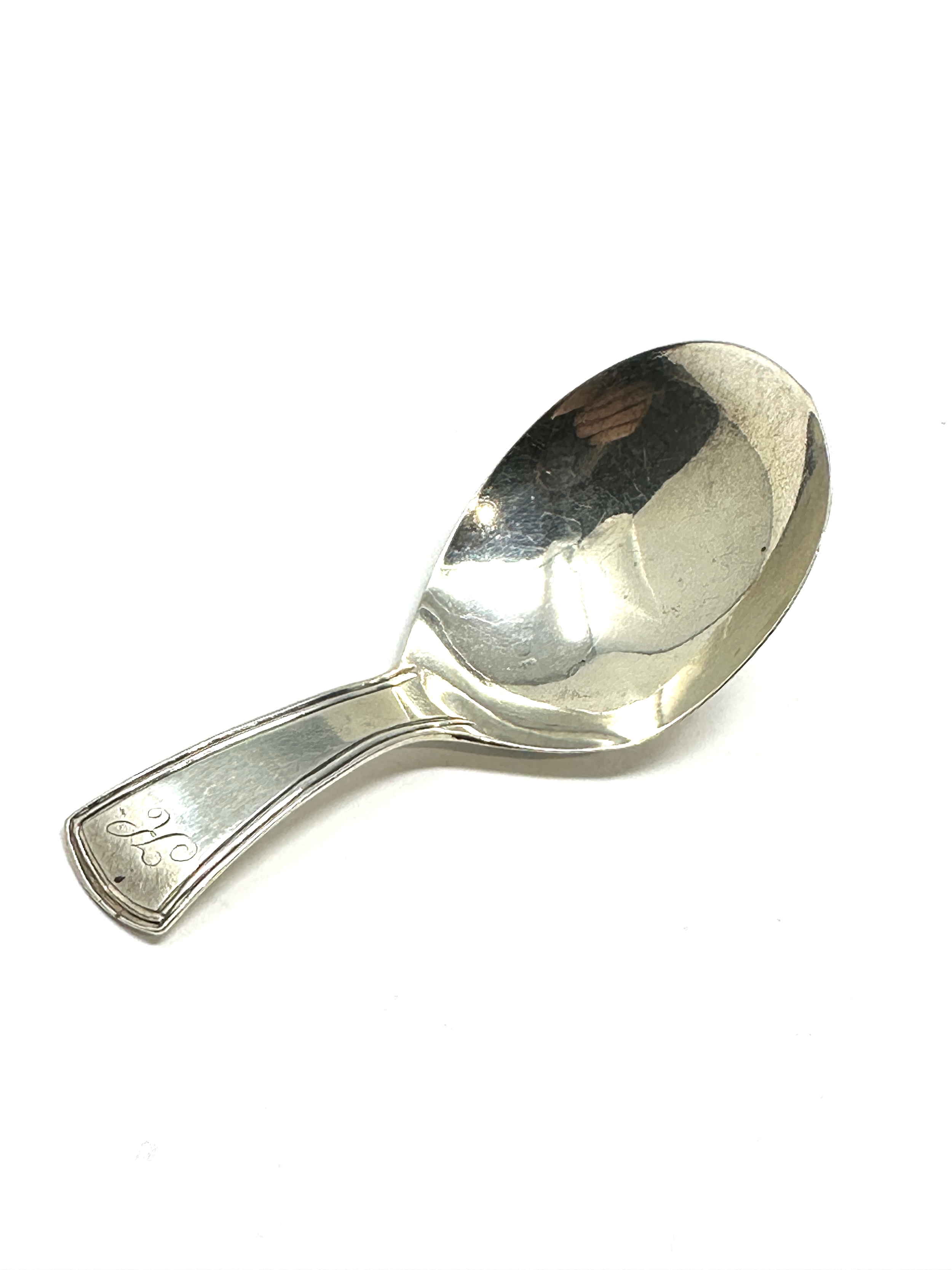 Fine antique Georgian silver tea caddy spoon - Image 2 of 4