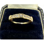 9ct Gold Diamond Ring 0.25ct diamonds weight 3g