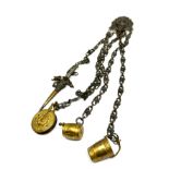 Antique metal chatelaine