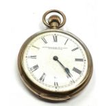 Vintage Small Size Rolled Gold Open Face Pocket Watch Hand-wind Working