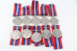 WW2 War Medals & Ribbons x 10