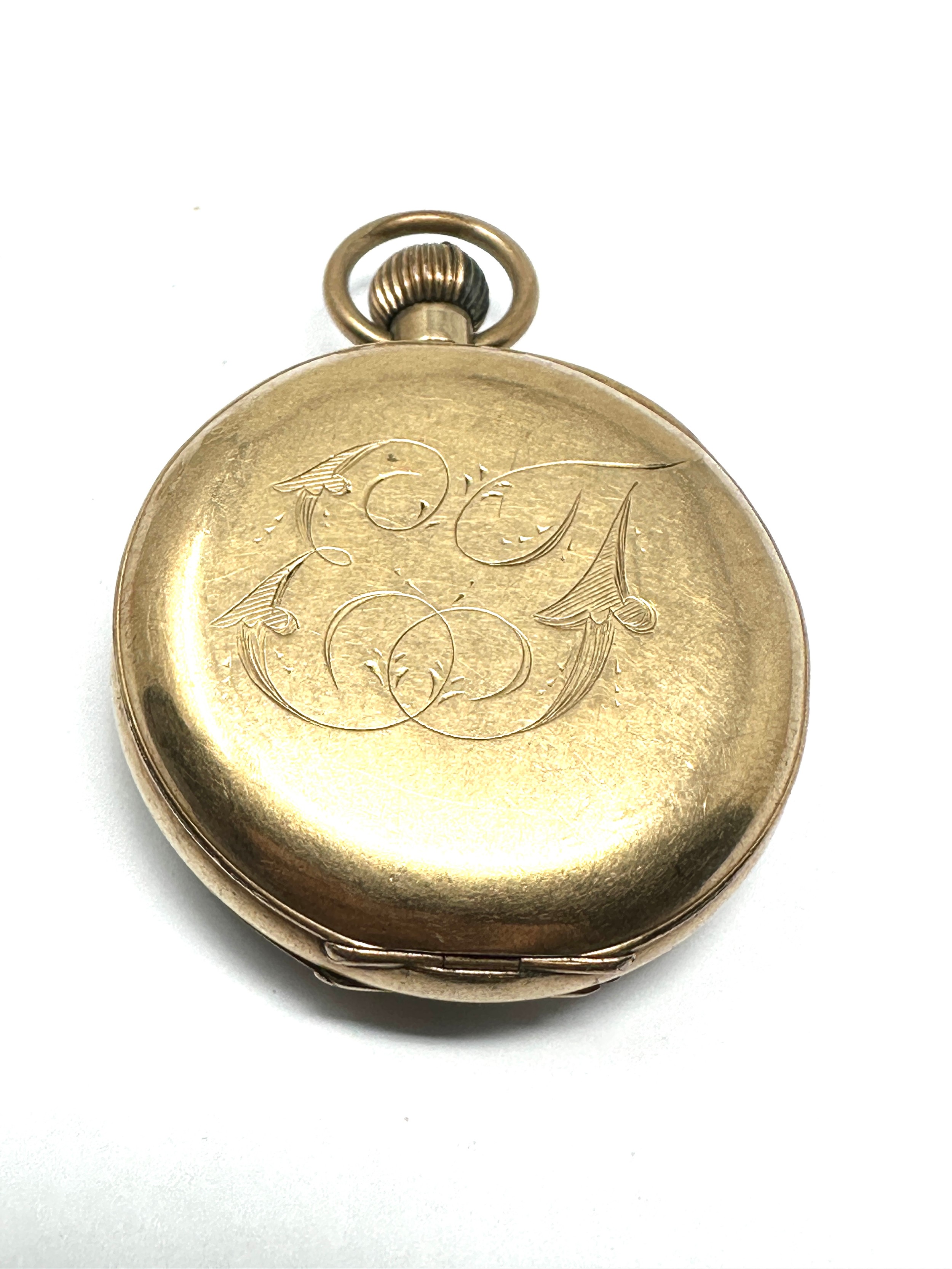 Vintage Small Size Rolled Gold Open Face Pocket Watch Hand-wind Working - Image 2 of 3