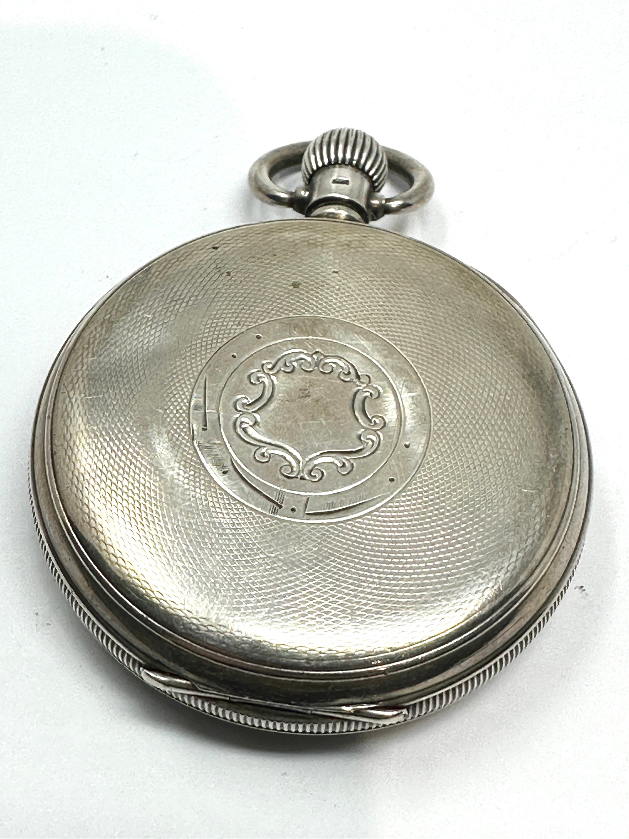 Vintage Gents Sterling Silver Pocket Watch Hand-wind Working - Image 2 of 3