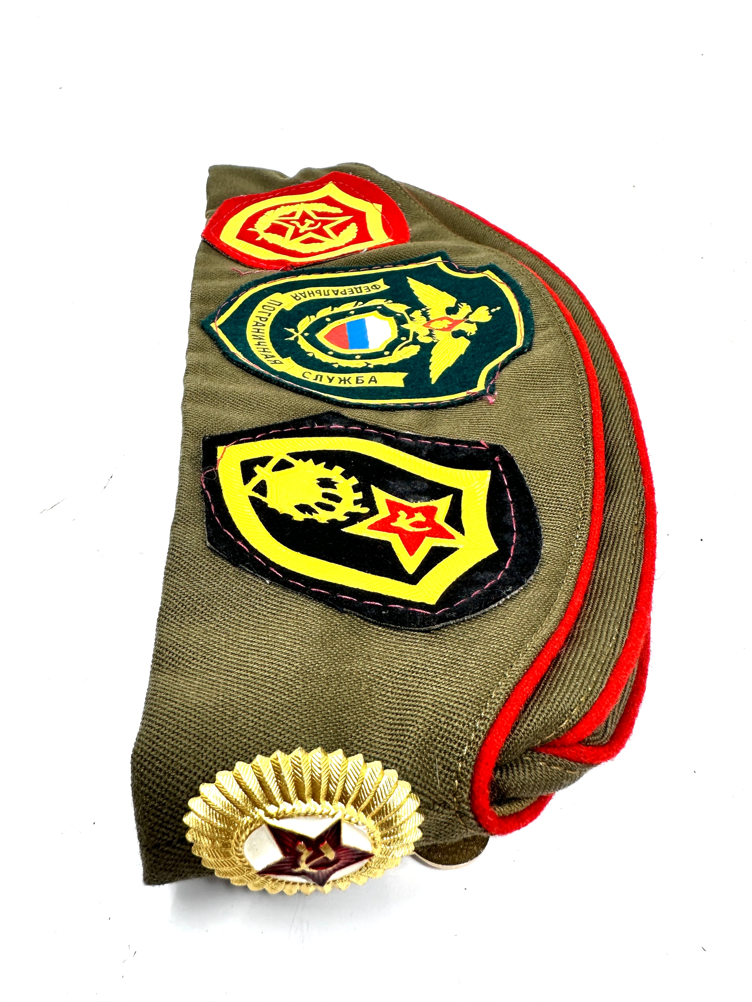 Russian soviet union cap with badges - Image 5 of 6