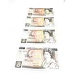 4 x G.Gill £10 Ten Pound Banknotes