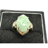 14ct gold jade ring weight 3.8g