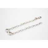 Silver bracelet with infinity link by designer Tiffany & Co (6g)