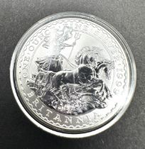 1999 Royal Mint Silver Proof Britannia £2 Two Pounds 1oz Coin Encapsulated