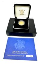 2005 united kingdom gold proof sovereign boxed with c.o.a