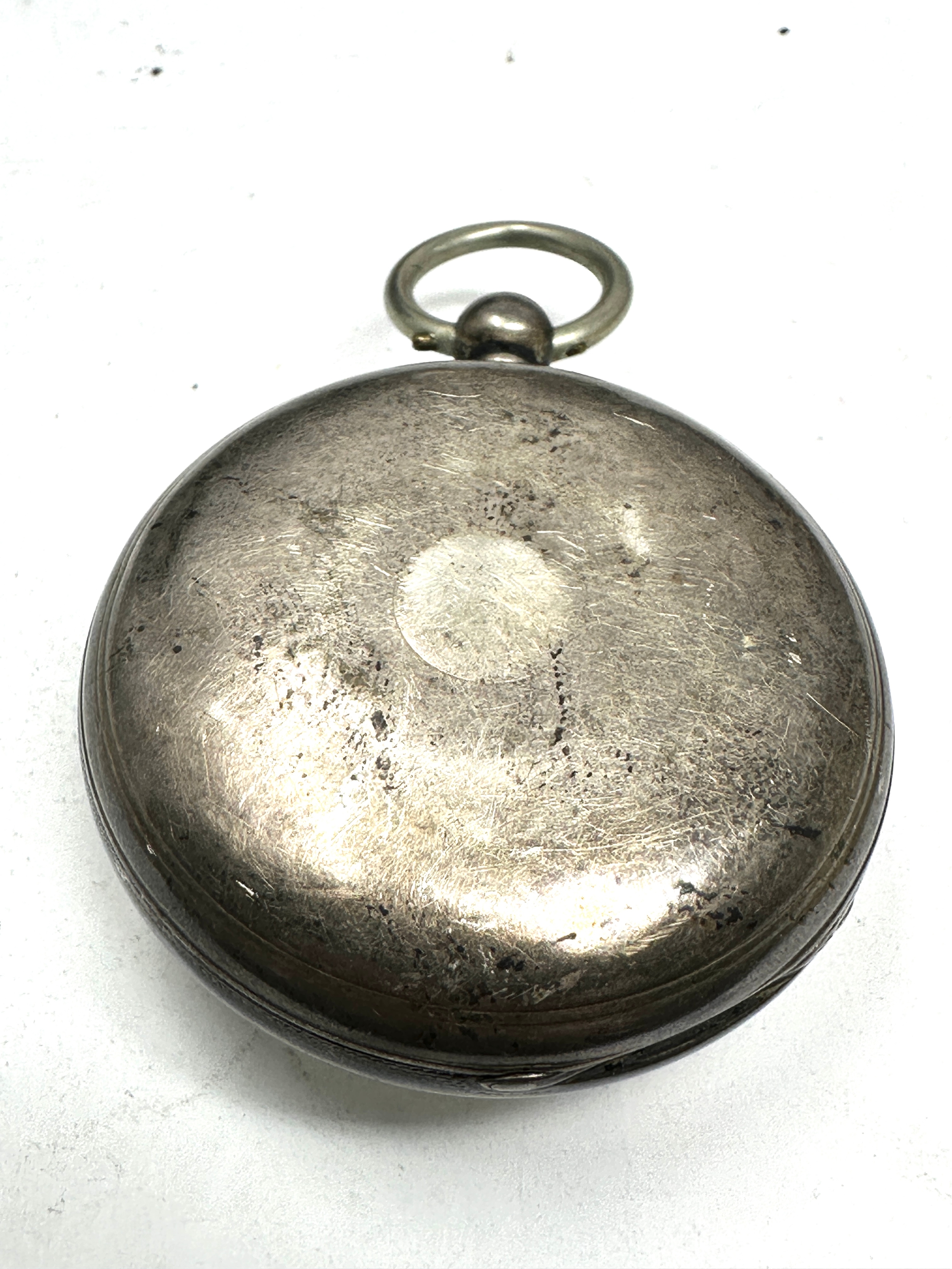 Antique silver open face fusee verge pocket watch ware & son London movement the watch is not - Image 2 of 5