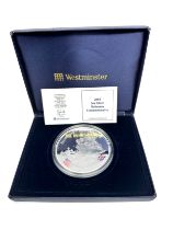 2004 5oz silver britannia commemorative boxed .999 silver coin boxed with c.o.a