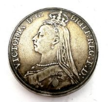 1890 Victorian silver crown