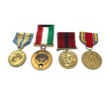 4 vintage world military medals