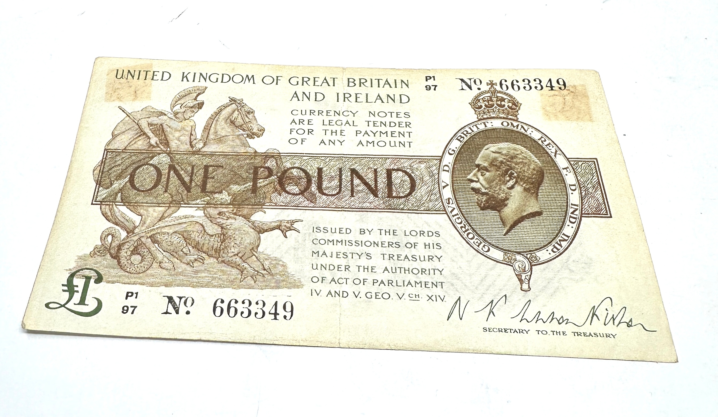 United Kingdom of Great Britain and Ireland one pound