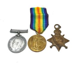 ww1 trio medals K.I.A Antony tulip west 13th n,umb fus kia 26/9/15