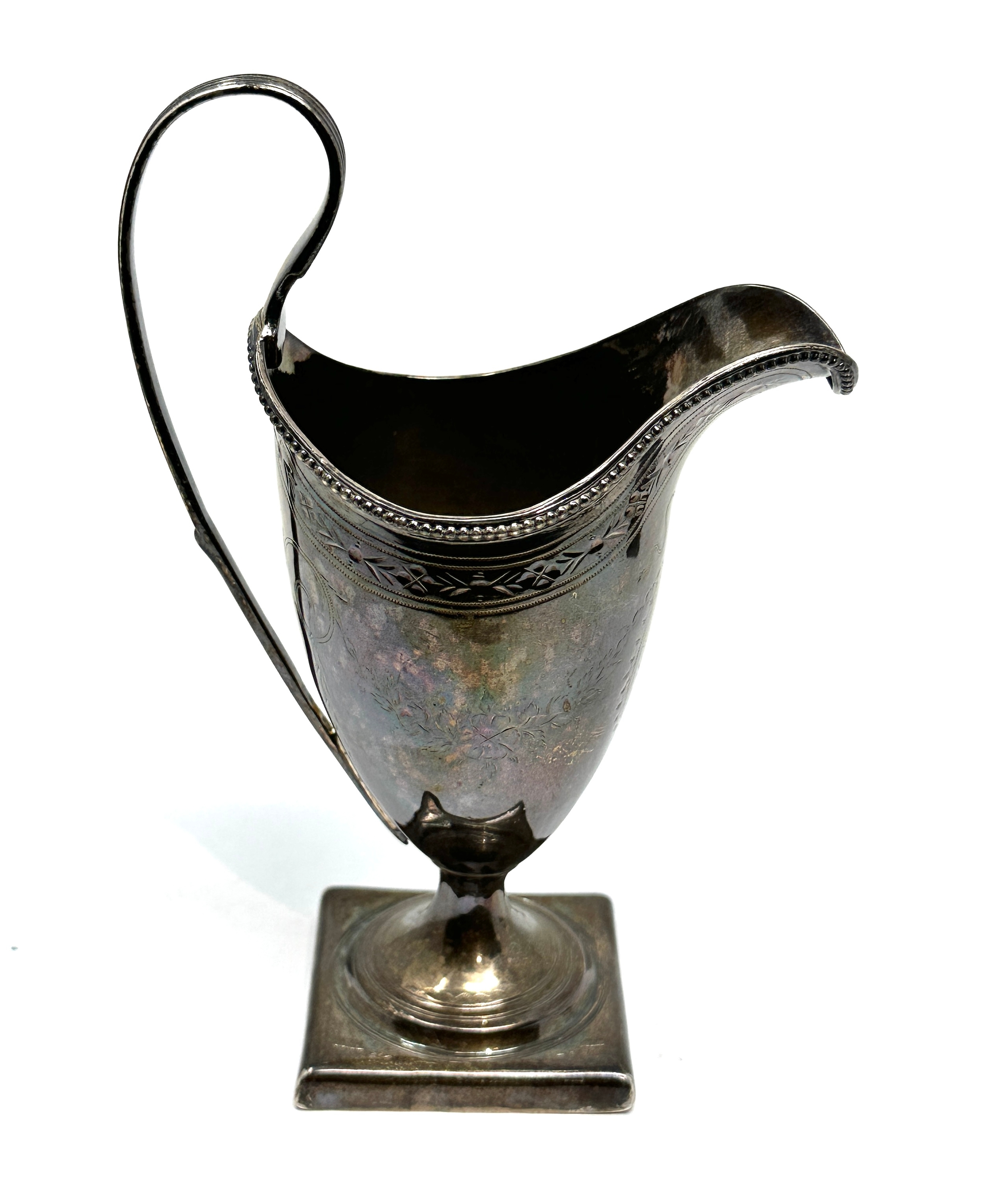 Antique Georgian silver cream jug London silver hallmarks weight 117g