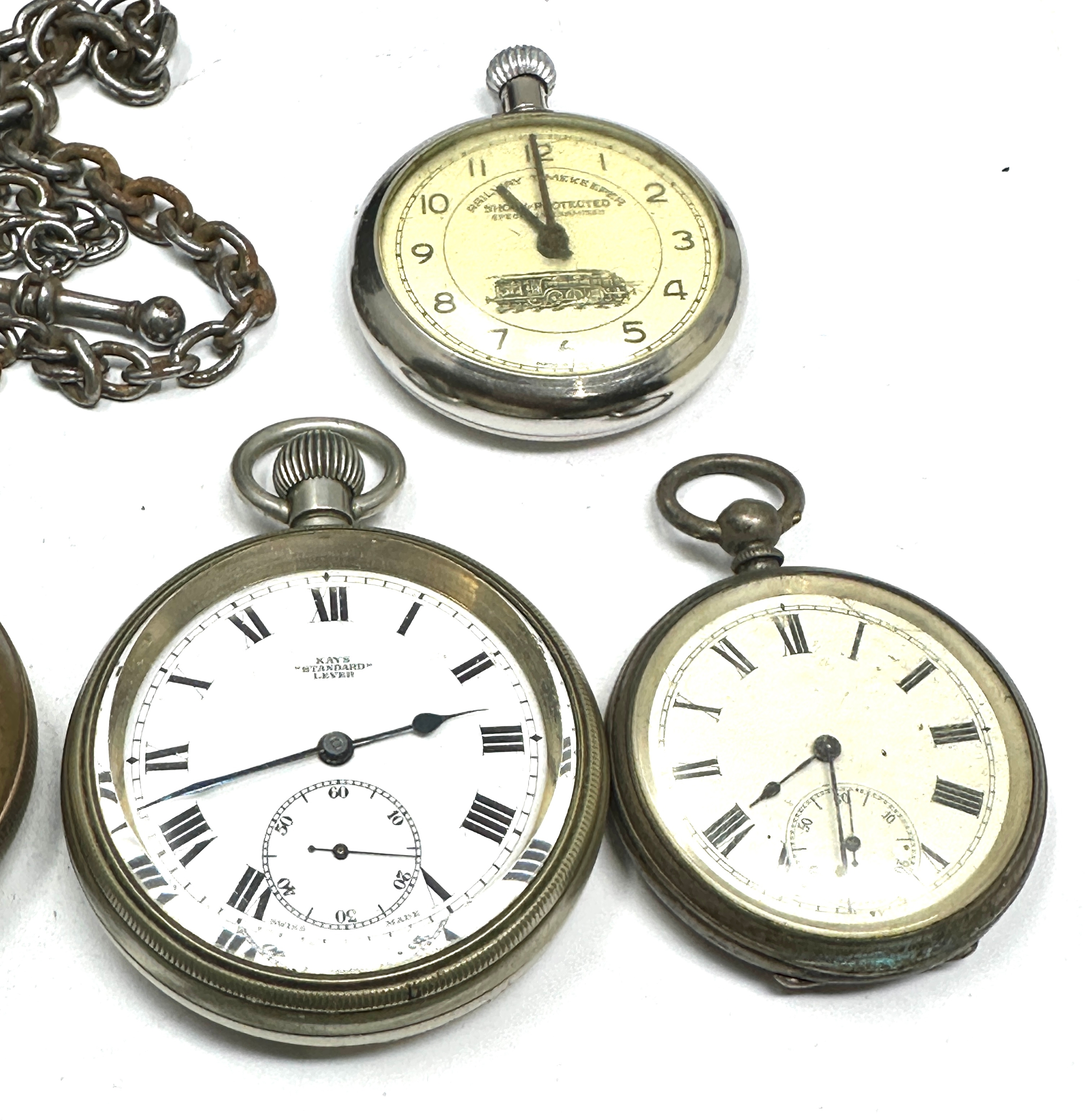 4 antique / vintage pocket watches untested - Image 4 of 4