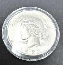 1922 liberty peace dollar