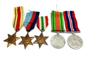 ww2 medal group inc africa star 1939-45 star & italy star