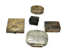 5 x .925 sterling pill / trinket boxes