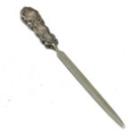 .800 silver handled letter opener