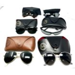 6 x Designer RayBan Sunglasses Inc Cases