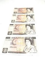 4 x G.Gill £10 Ten Pound Banknotes