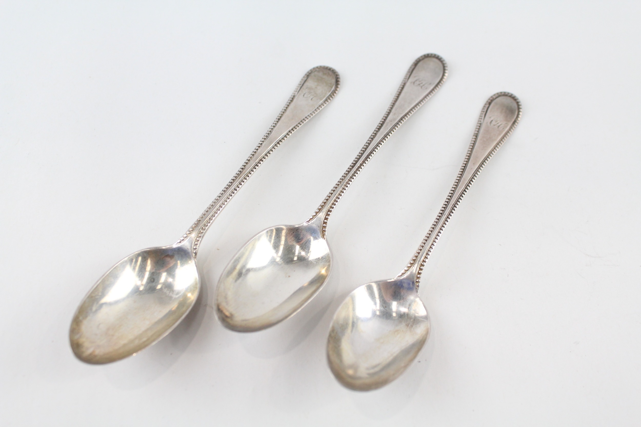 3 x .925 sterling georgian scottish teaspoons