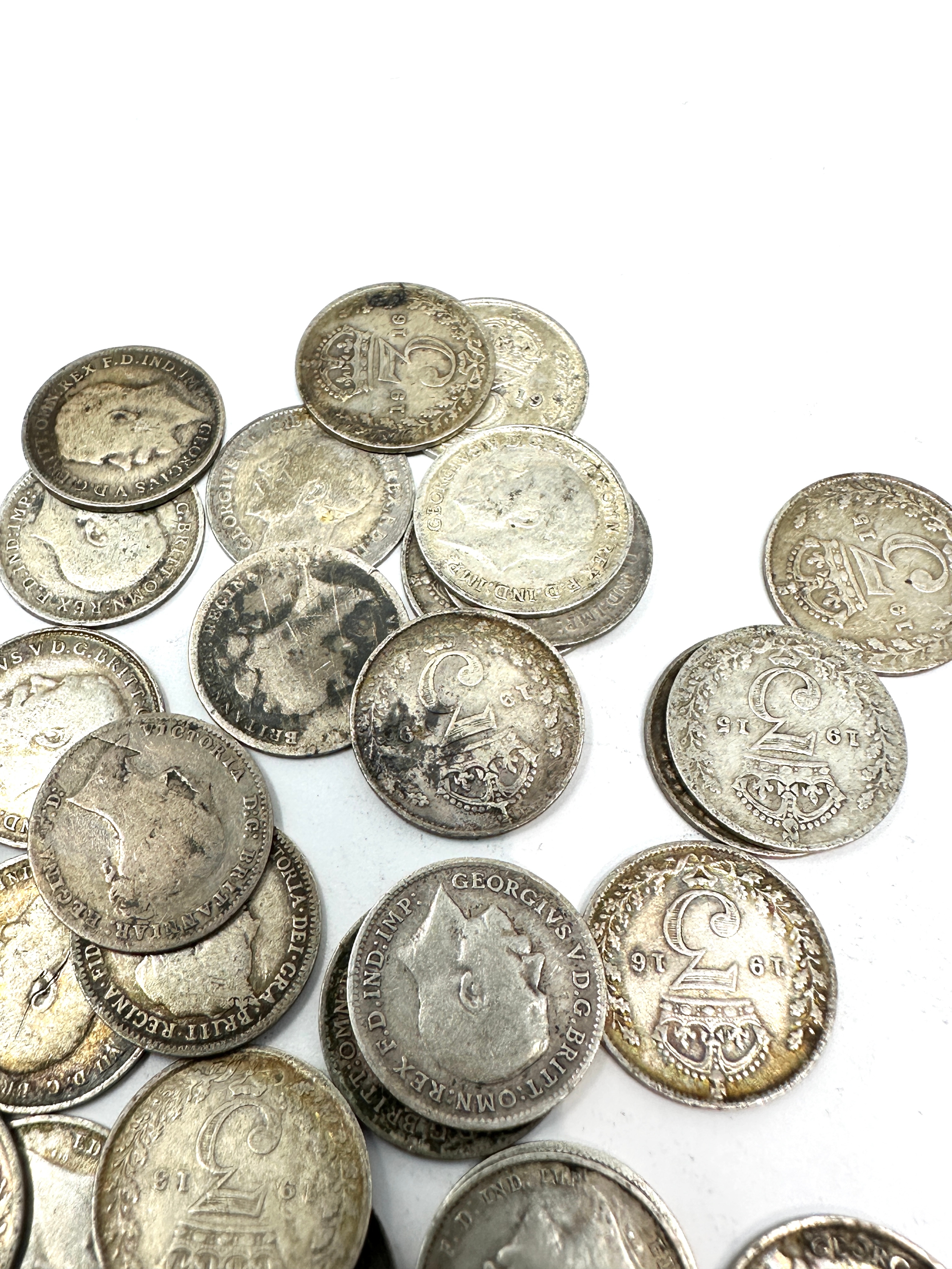 selection of pre 1920 silver three pence coins - Image 5 of 5