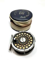 Vintage Hardy Marquis Number 5 Trout Fly Reel with hardy brothers Zipped Case
