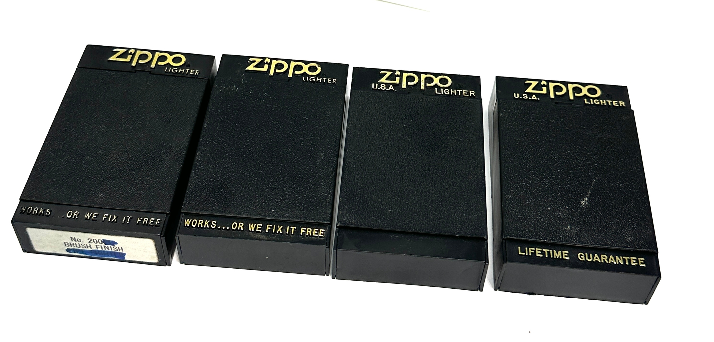 4 as new Zippo lighters all original boxed - Image 4 of 5