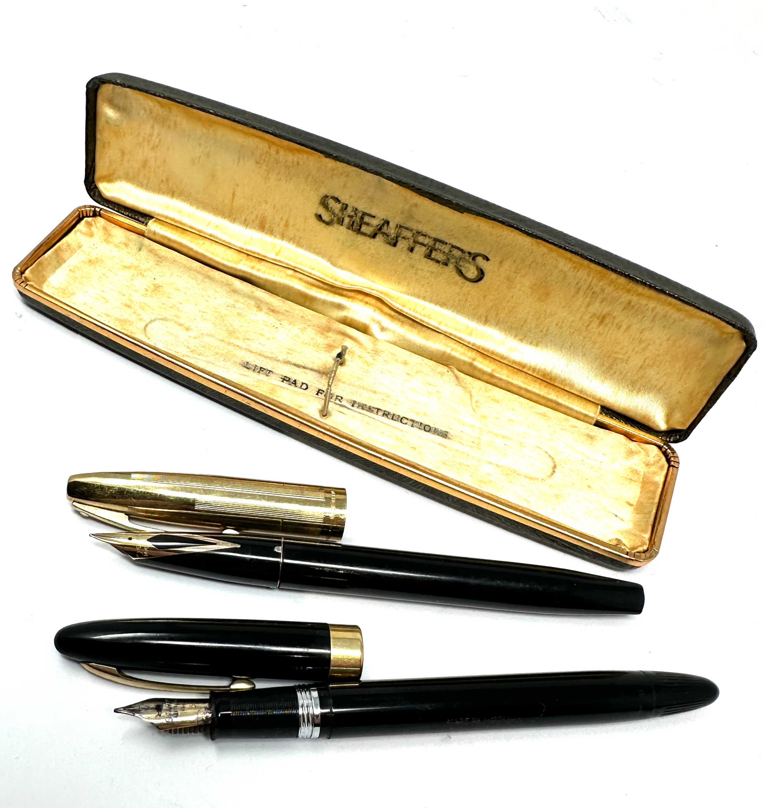 2 Vintage 14ct gold nib sheaffer fountain pens - Image 4 of 4