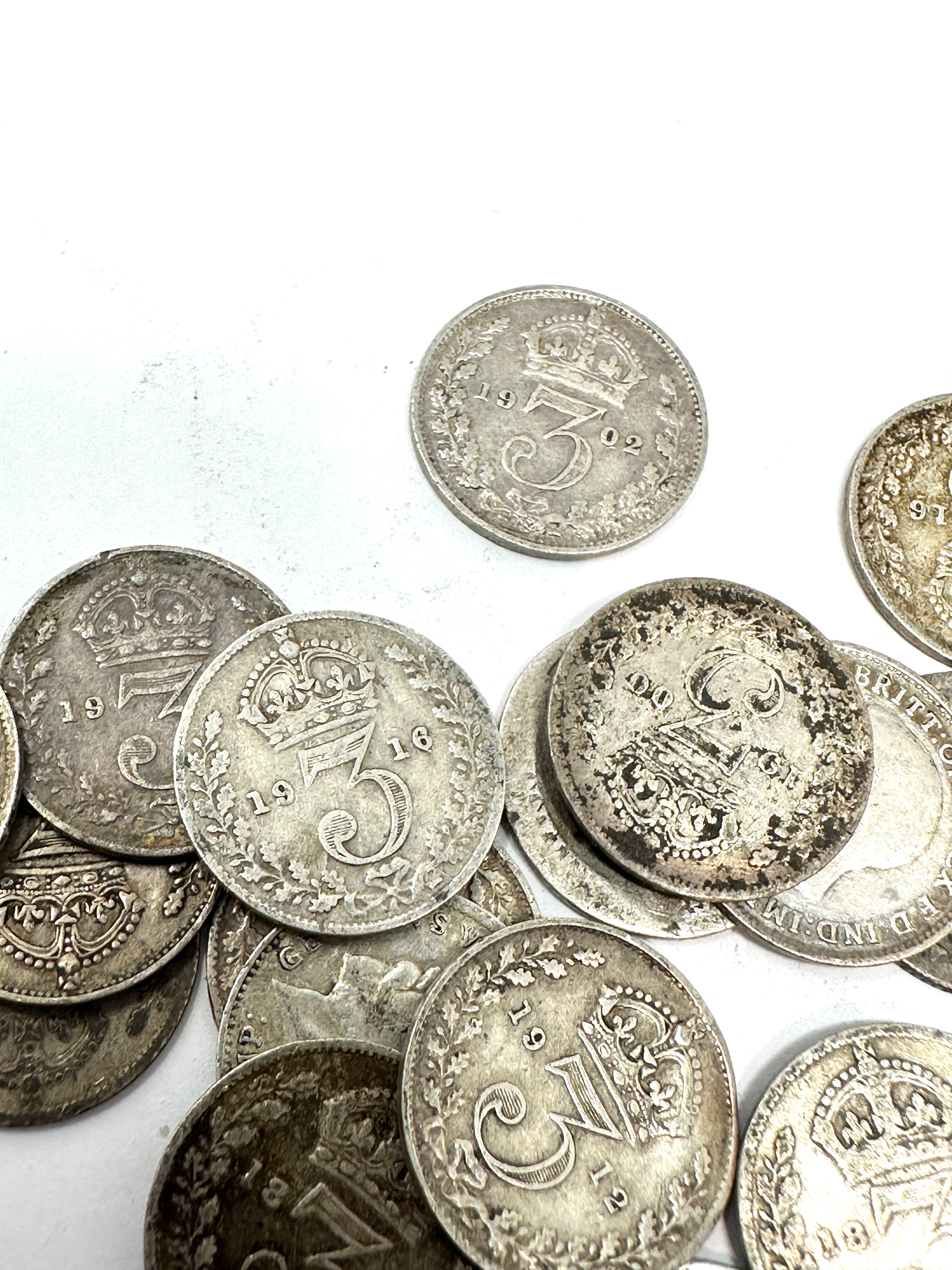 selection of pre 1920 silver three pence coins - Image 5 of 5